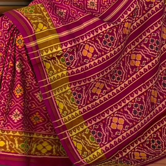 Rani Pink Rajkot Patola Saree