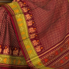 Coffee Maroon Rajkot Patola Saree