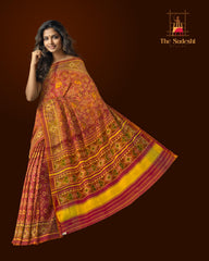 Bleed Red Rajkot Patola Saree