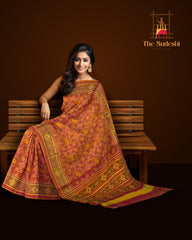 Bleed Red Rajkot Patola Saree