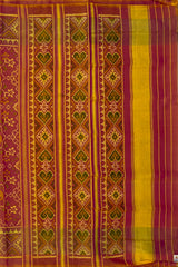 Bleed Red Rajkot Patola Saree