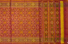 Bleed Red Rajkot Patola Saree