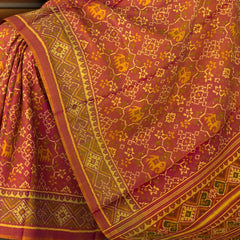 Bleed Red Rajkot Patola Saree