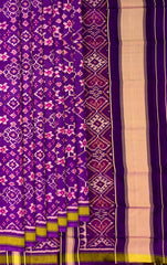 Violet Rajkot Patola Saree