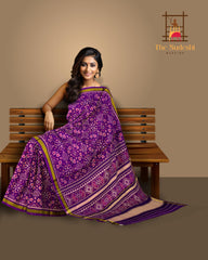 Violet Rajkot Patola Saree