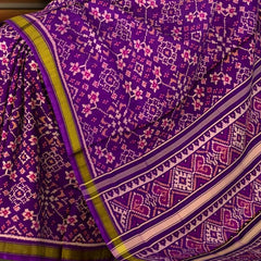 Violet Rajkot Patola Saree