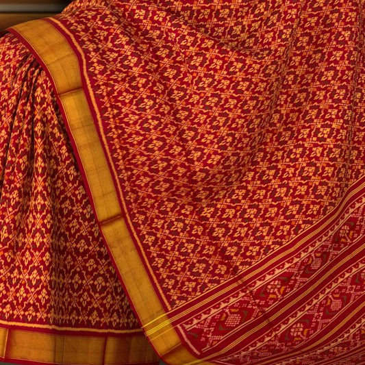 Red Rajkot Patola Saree
