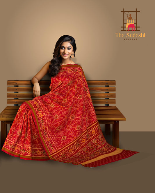 Gajri Rajkot Patola Saree