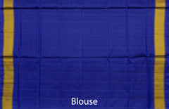 Blue with Pink Flower Rajkot Patola Saree