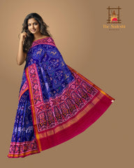 Blue Semi Patan Saree