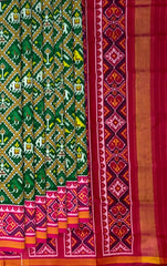 Green Semi Patan Saree