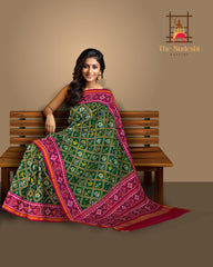 Green Semi Patan Saree