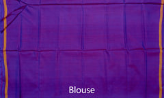 Purple Blue Violet Semi Patan Saree