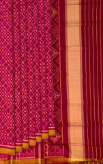 Pink Red Regular Rajkot Patola Saree