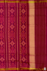 Pink Red Regular Rajkot Patola Saree