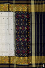 Off White Black Regular Contrast Rajkot Patola Saree