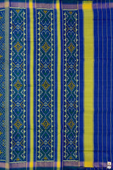 Green Blue Chanda Bhat Regular Rajkot Patola Saree