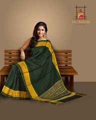Bottle Green Galo Regular Rajkot Patola Saree