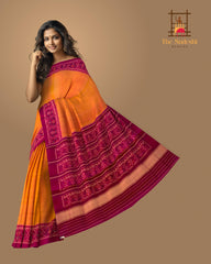 Mustard Yellow Galo Regular Rajkot Patola Saree