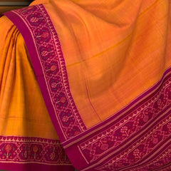 Mustard Yellow Galo Regular Rajkot Patola Saree