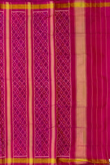 Dark Lavender Galo Temini Patti Jari Regular Rajkot Patola Saree