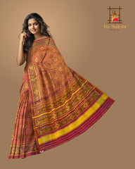 Bleed Red Pan Chanda Regular Rajkot Patola Saree