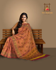 Bleed Red Pan Chanda Regular Rajkot Patola Saree