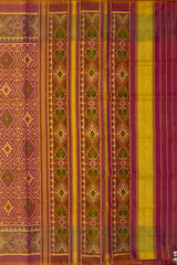Bleed Red Pan Chanda Regular Rajkot Patola Saree