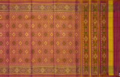 Bleed Red Pan Chanda Regular Rajkot Patola Saree