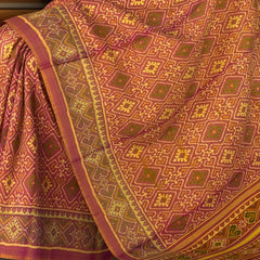 Bleed Red Pan Chanda Regular Rajkot Patola Saree