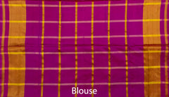 Green Check Jari Checks Saree