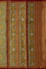 Green Tissue Full Navratna Morpinch Saree