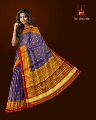 Blue Tissue Full Lavender Butta Saree