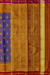 Blue Tissue Full Lavender Butta Saree