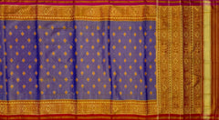 Blue Tissue Full Lavender Butta Saree