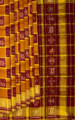 Maroon Jari Checks Saree