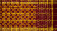 Maroon Jari Checks Saree