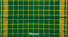 Green Jari Checks Saree