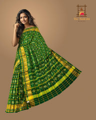 Green Jari Checks Saree