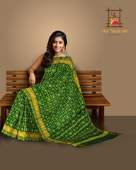 Green Jari Checks Saree