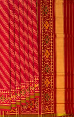 Red Gajri Laheriya Regular Rajkot Patola Saree