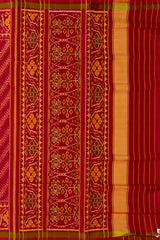 Red Gajri Laheriya Regular Rajkot Patola Saree
