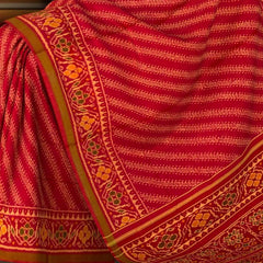 Red Gajri Laheriya Regular Rajkot Patola Saree