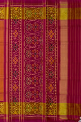Orange Mustard Galo Regular Rajkot Patola Saree