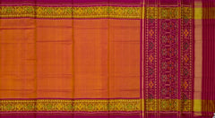 Orange Mustard Galo Regular Rajkot Patola Saree