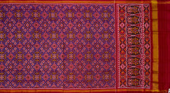 Violet Purple Navratna Semi Patan Saree