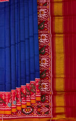 Blue Navy Galo Semi Patan Saree