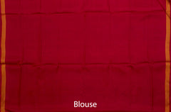 Red Orange Tal Navratna Semi Patan Saree