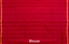 Red Maroon Small Figure Sankdi Semi Patan Saree