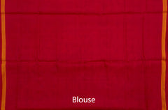 Mixed Orange Tal 8 Figure Semi Patan Saree